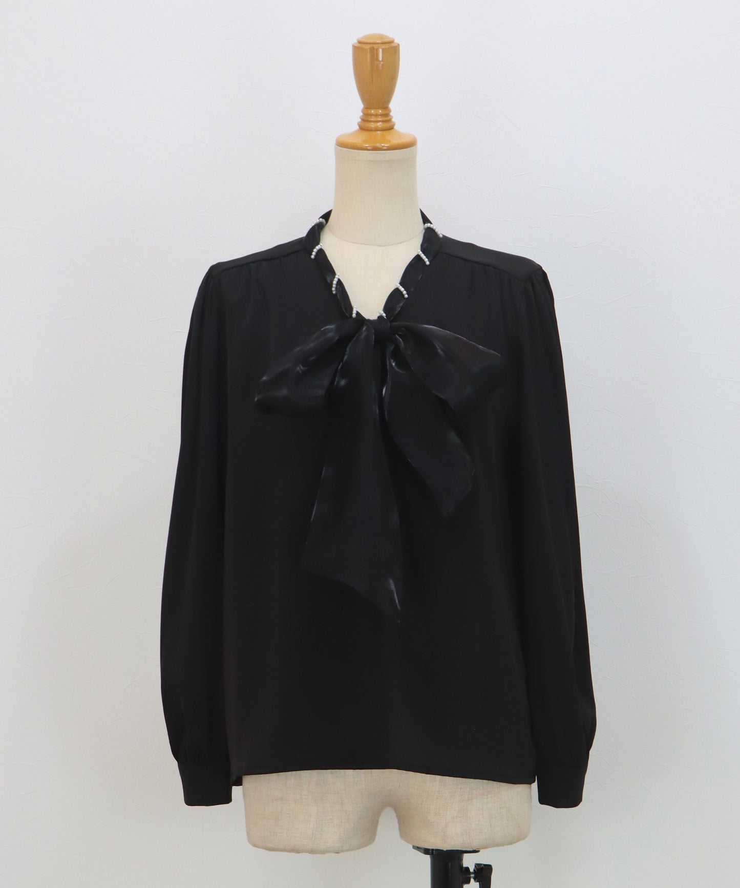 ミニパールボウタイブラウス【ネコポス】