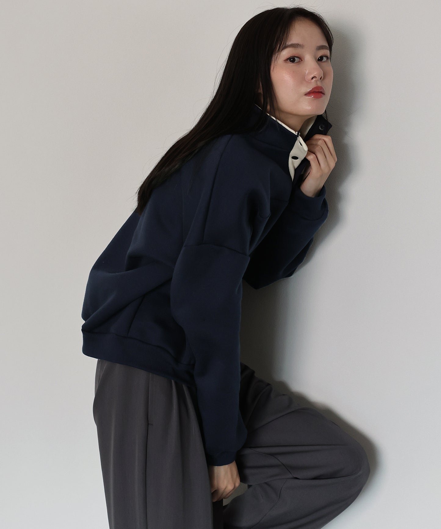 【早割5％OFF】裏起毛バイカラースウェット