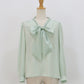 ミニパールボウタイブラウス【ネコポス】