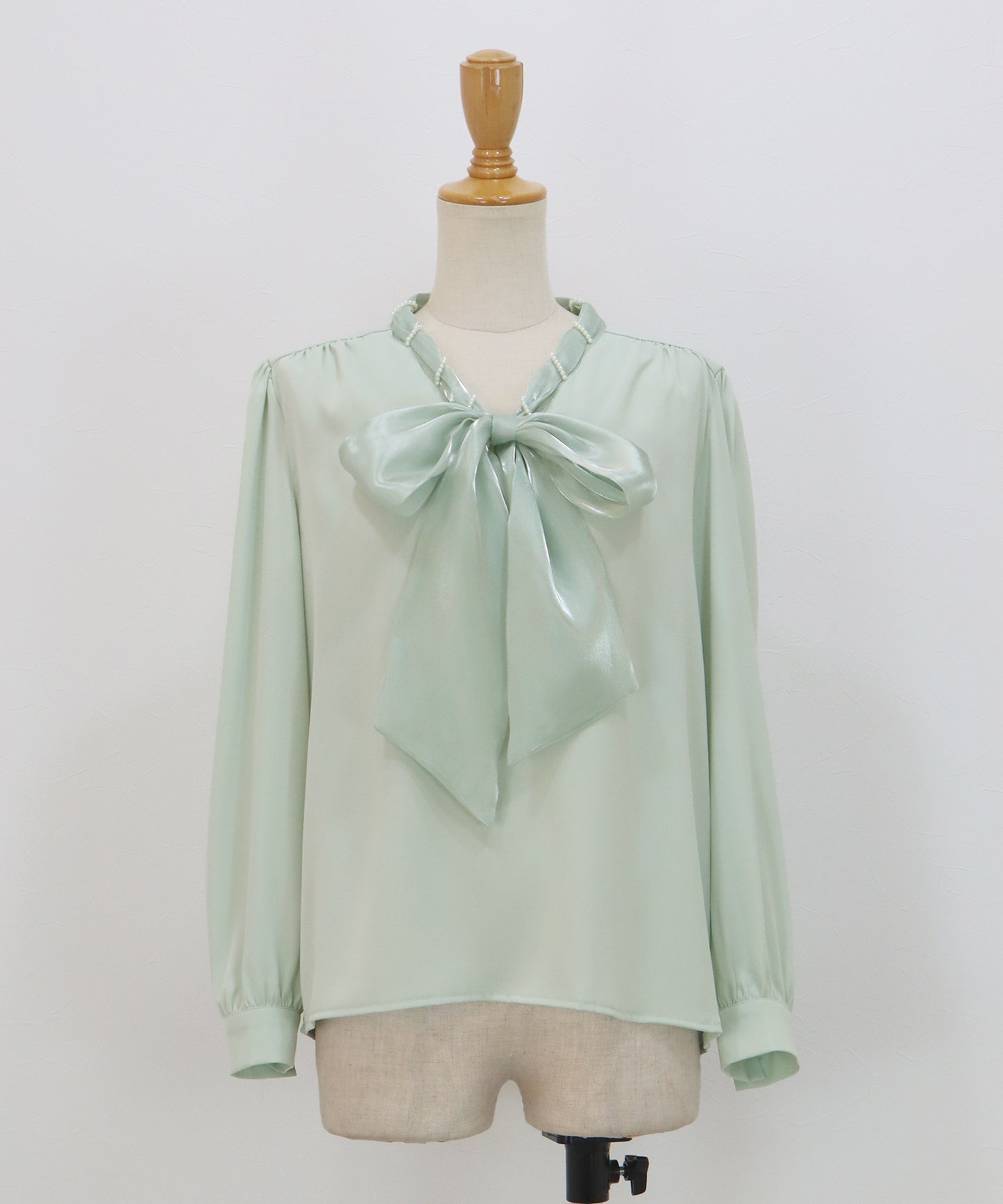 ミニパールボウタイブラウス【ネコポス】