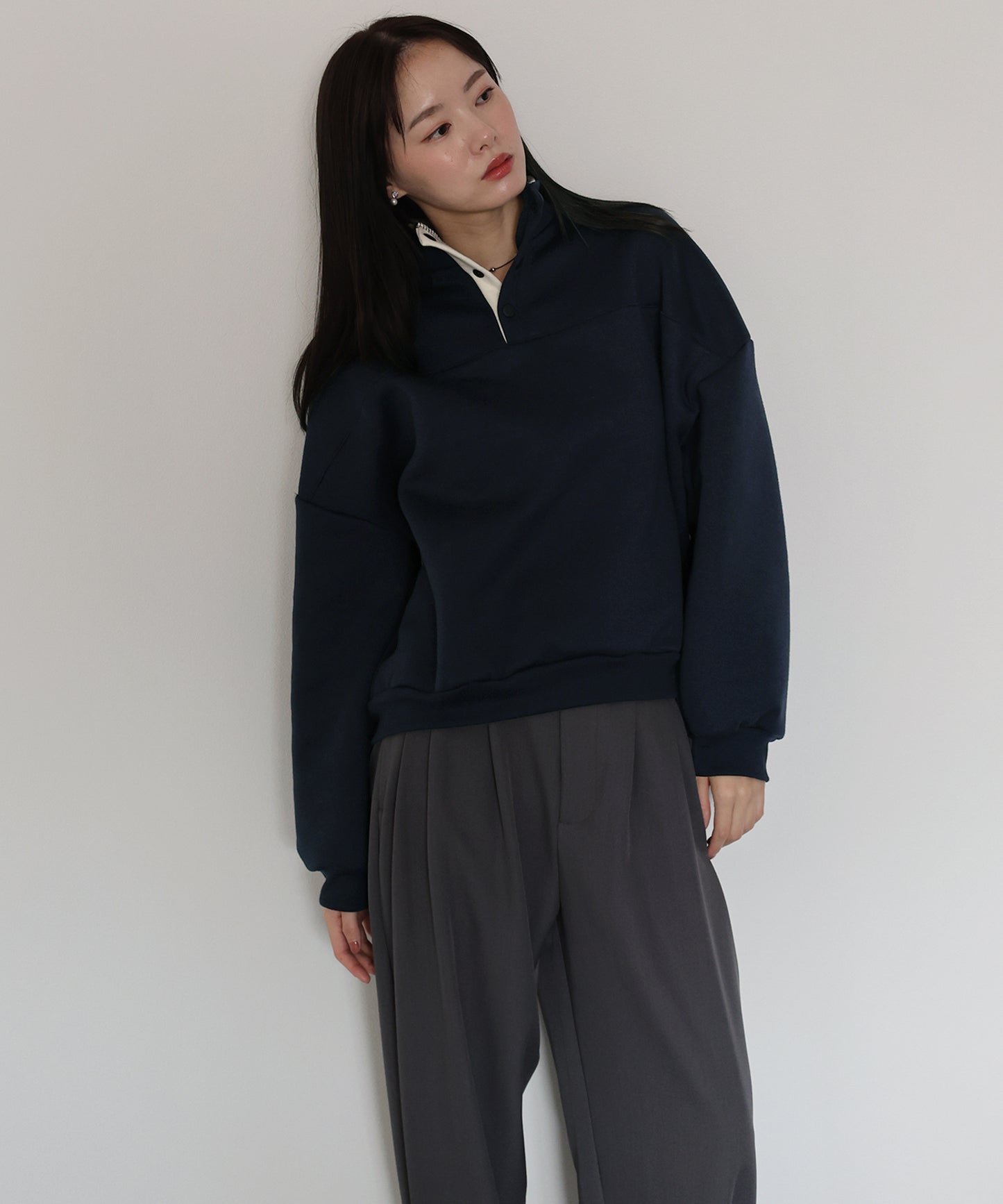 【早割5％OFF】裏起毛バイカラースウェット