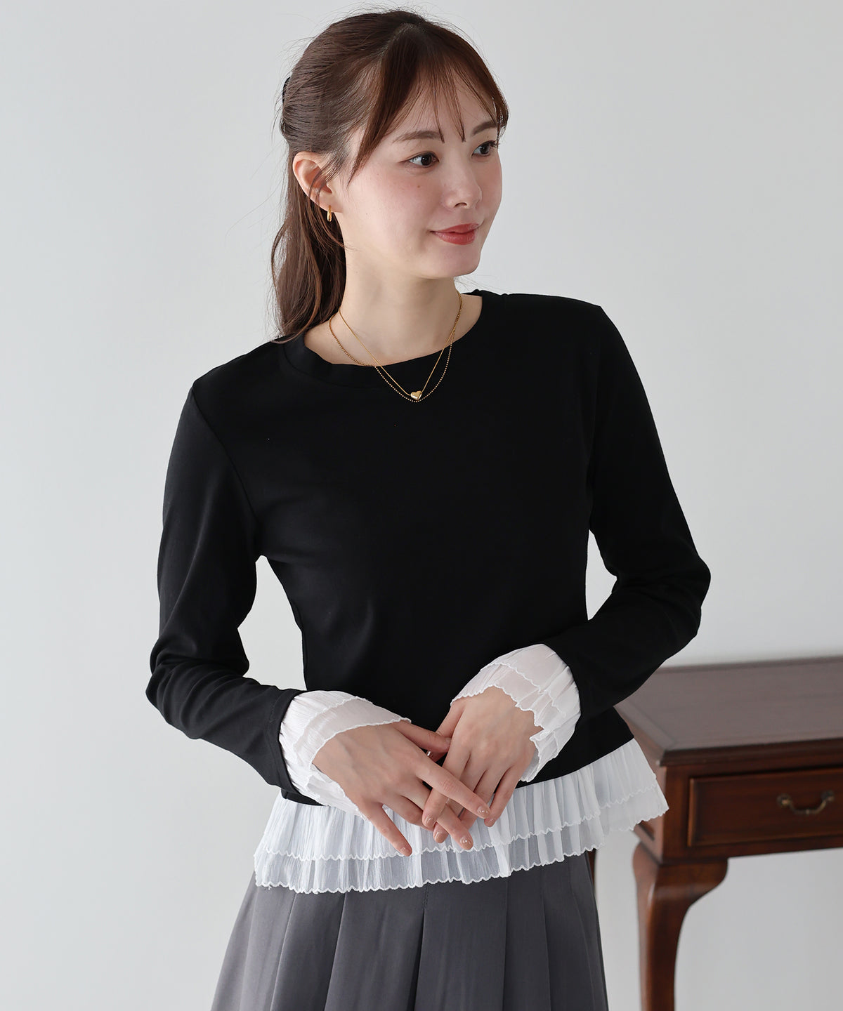 フリルドッキングTシャツ【メール便】