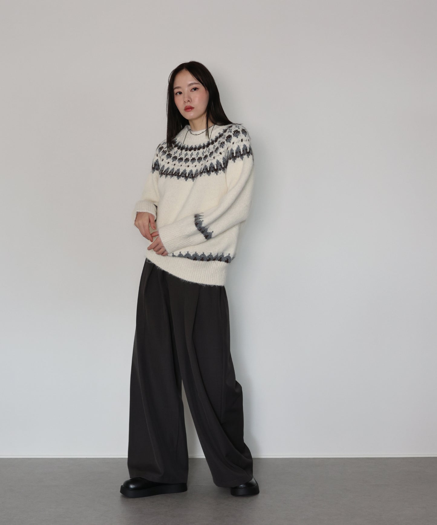 アーガイルニット