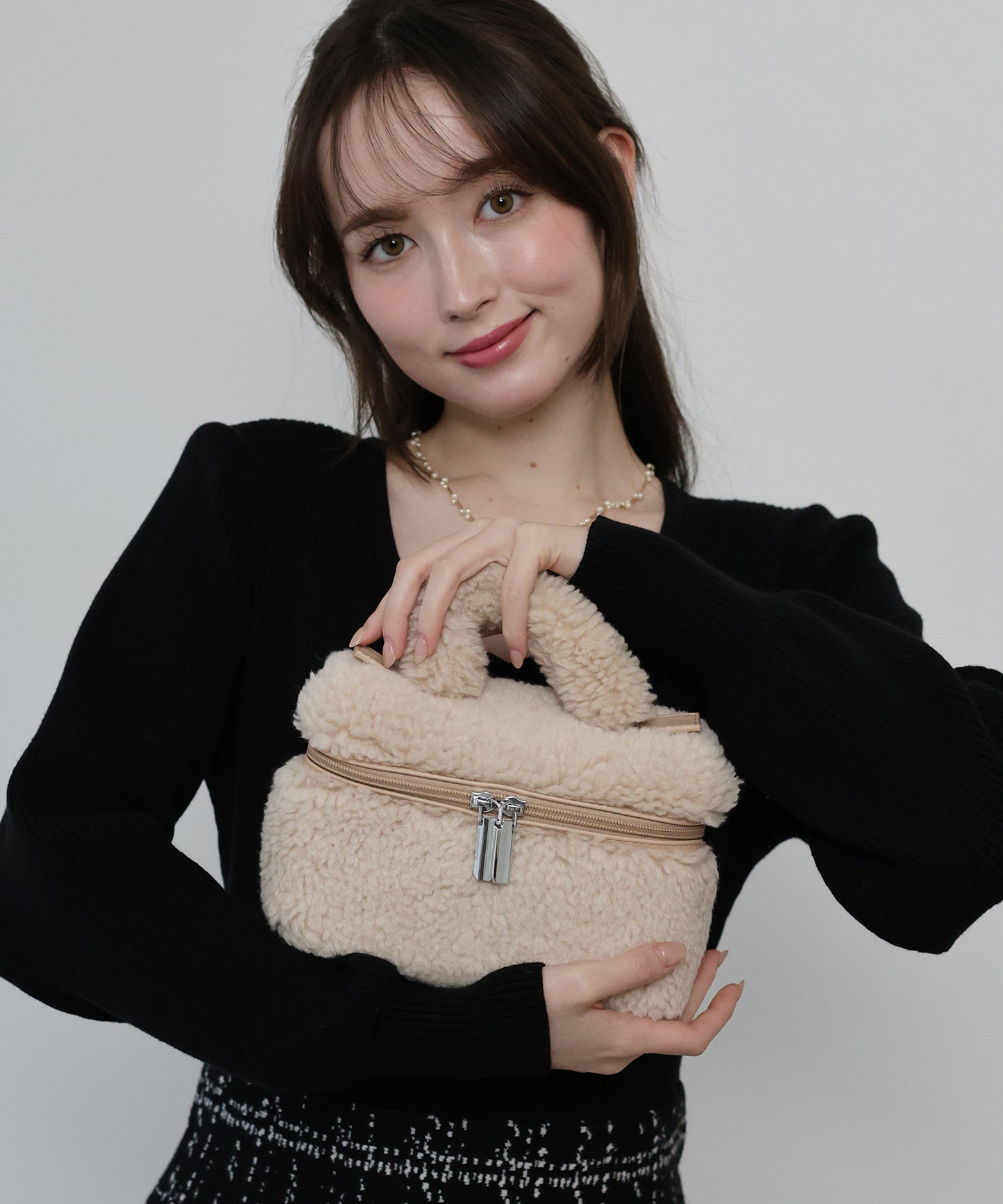 ボアバニティバッグ