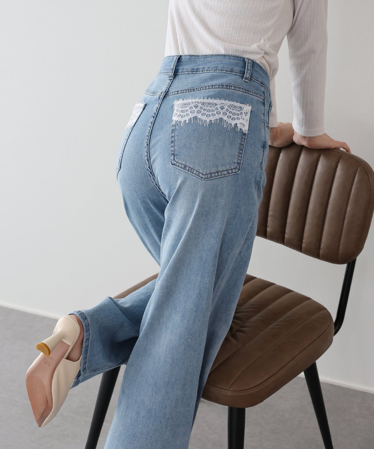 ポケットレースデニム