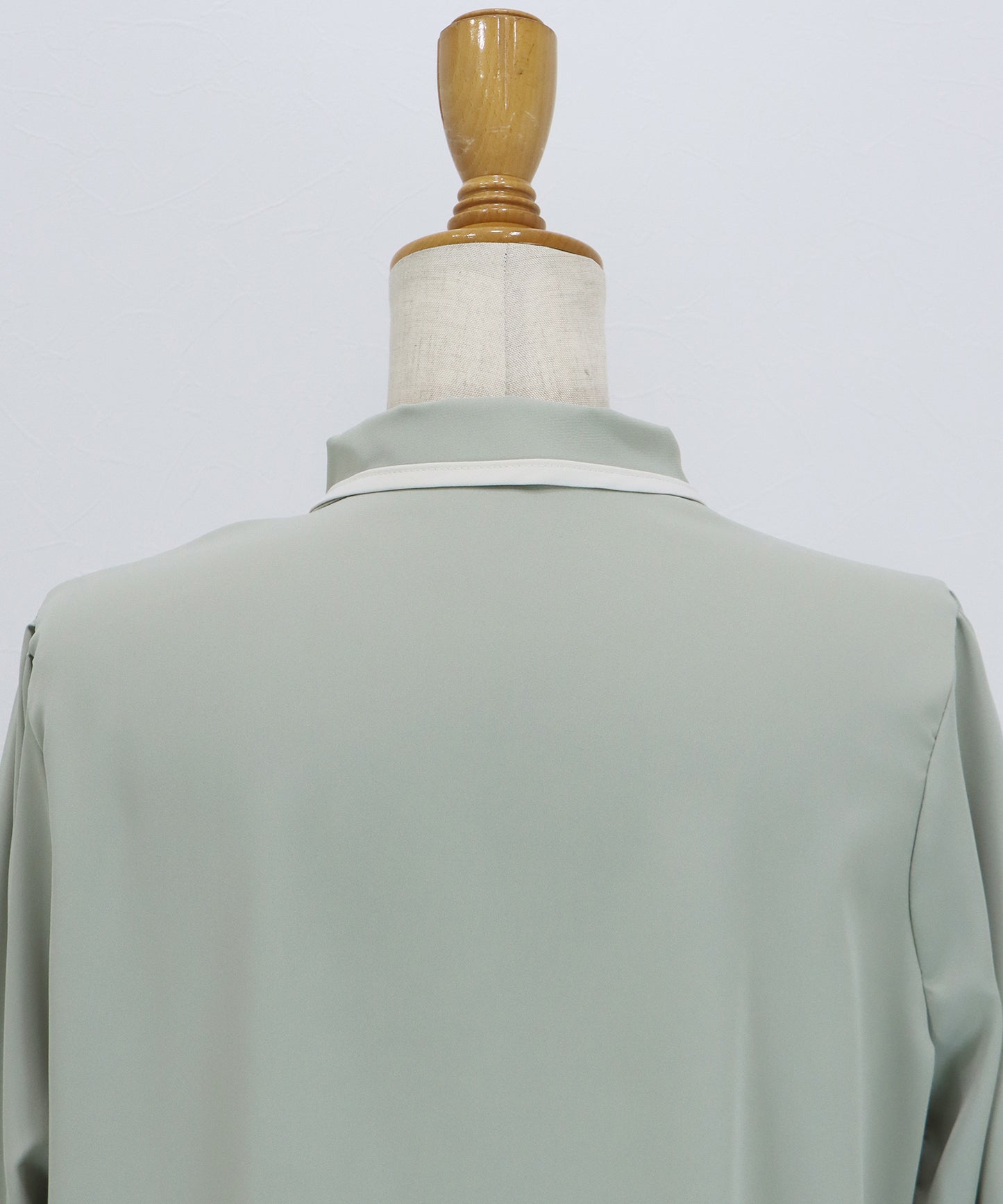 【早割5％OFF】パールバイカラーボウタイブラウス