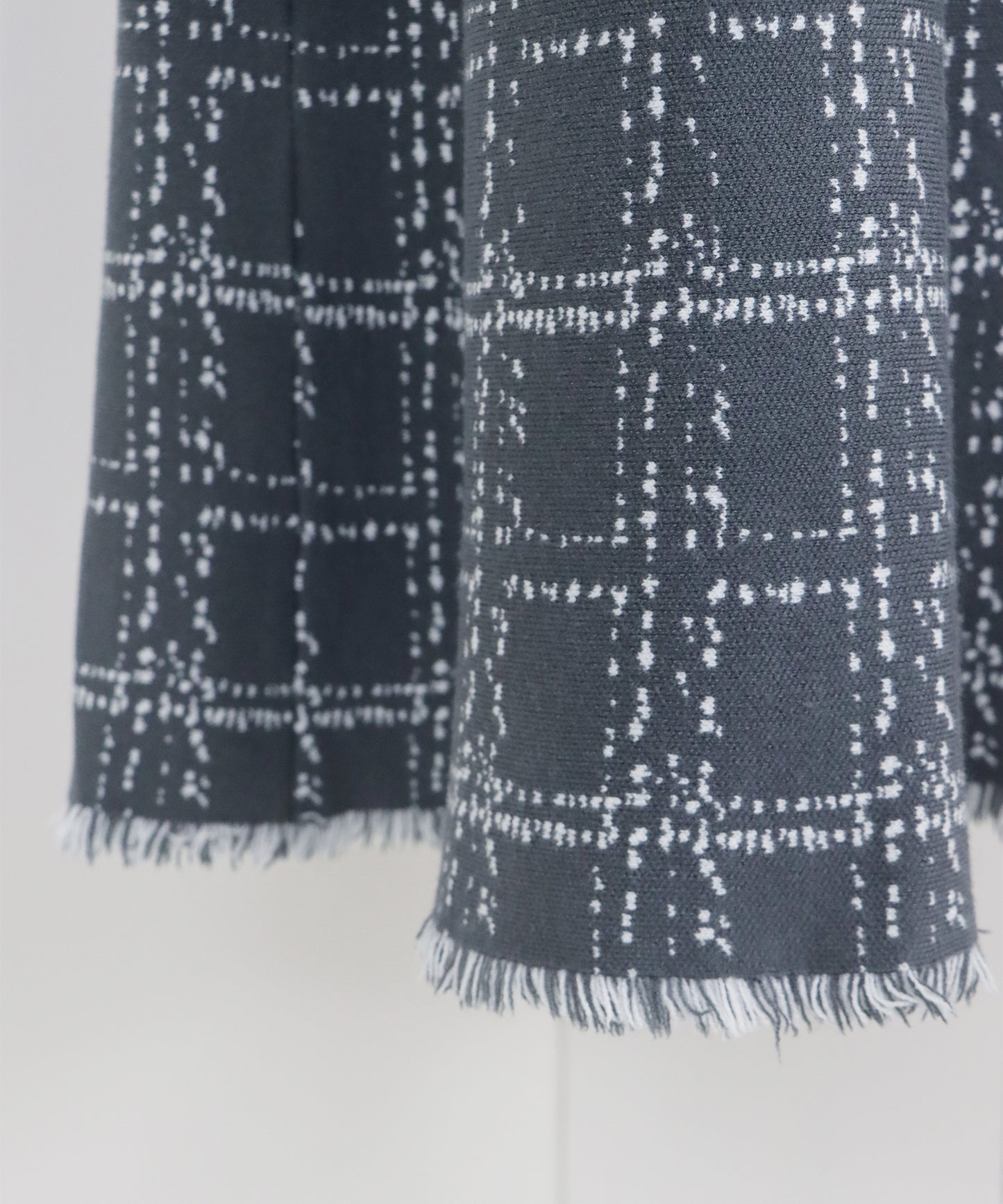 選べる2丈・チェックジャガードニットワンピース