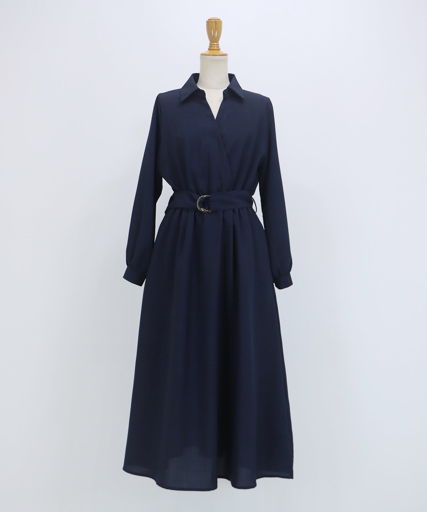 カシュクールシャツワンピース