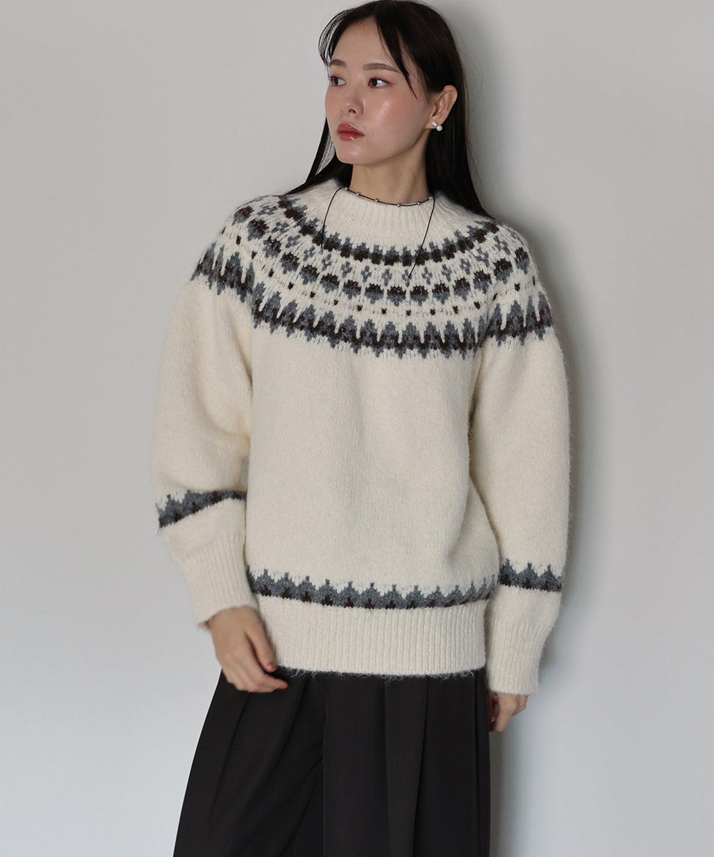 アーガイルニット