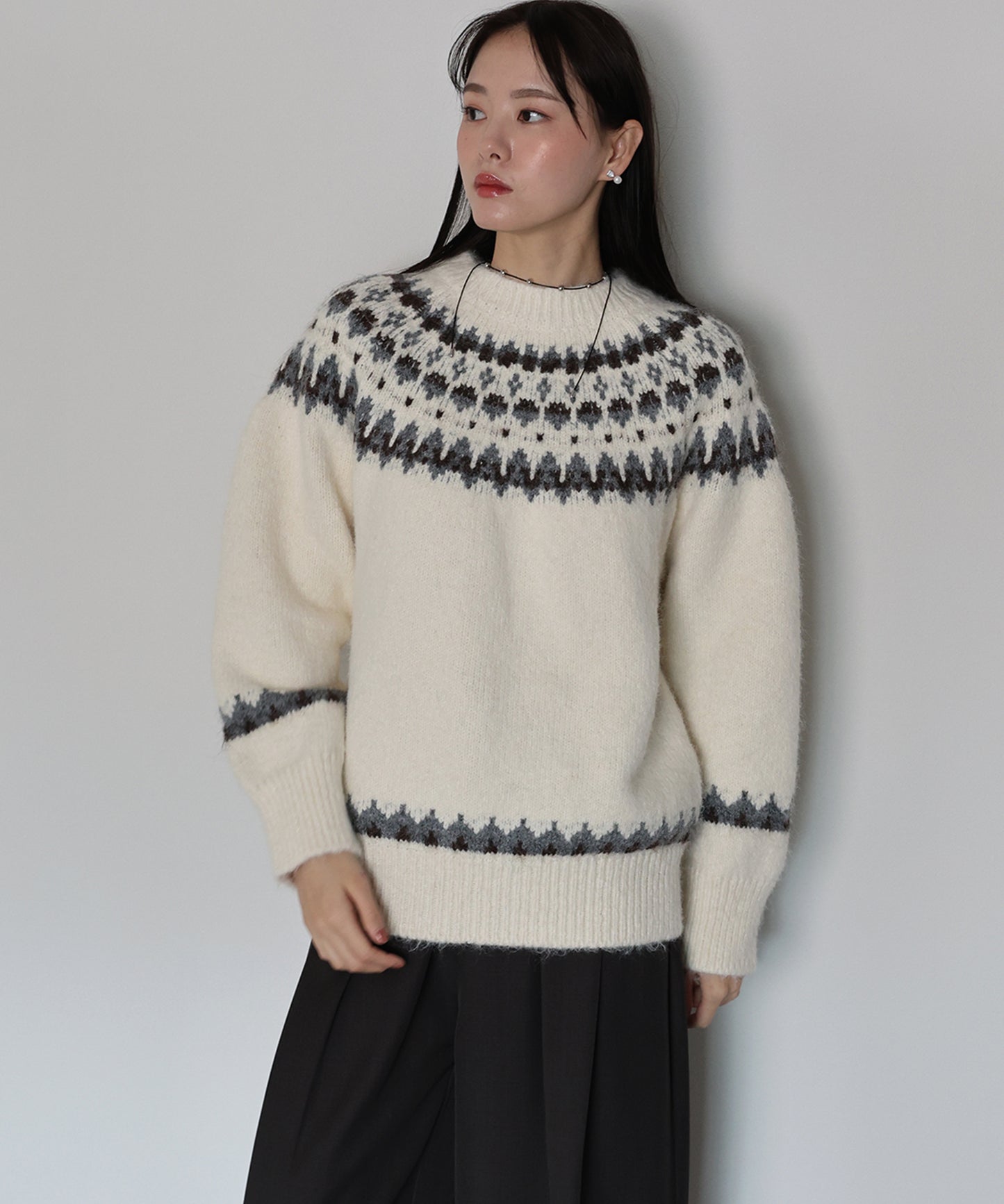 【早割5％OFF】アーガイルニット