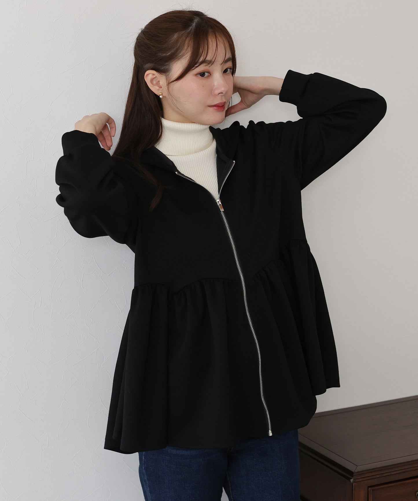 【早割5％OFF】ペプラムパーカー