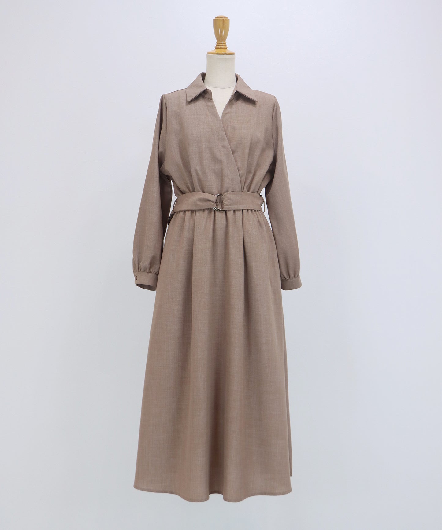 カシュクールシャツワンピース