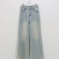 ウェーブラインデニムパンツ