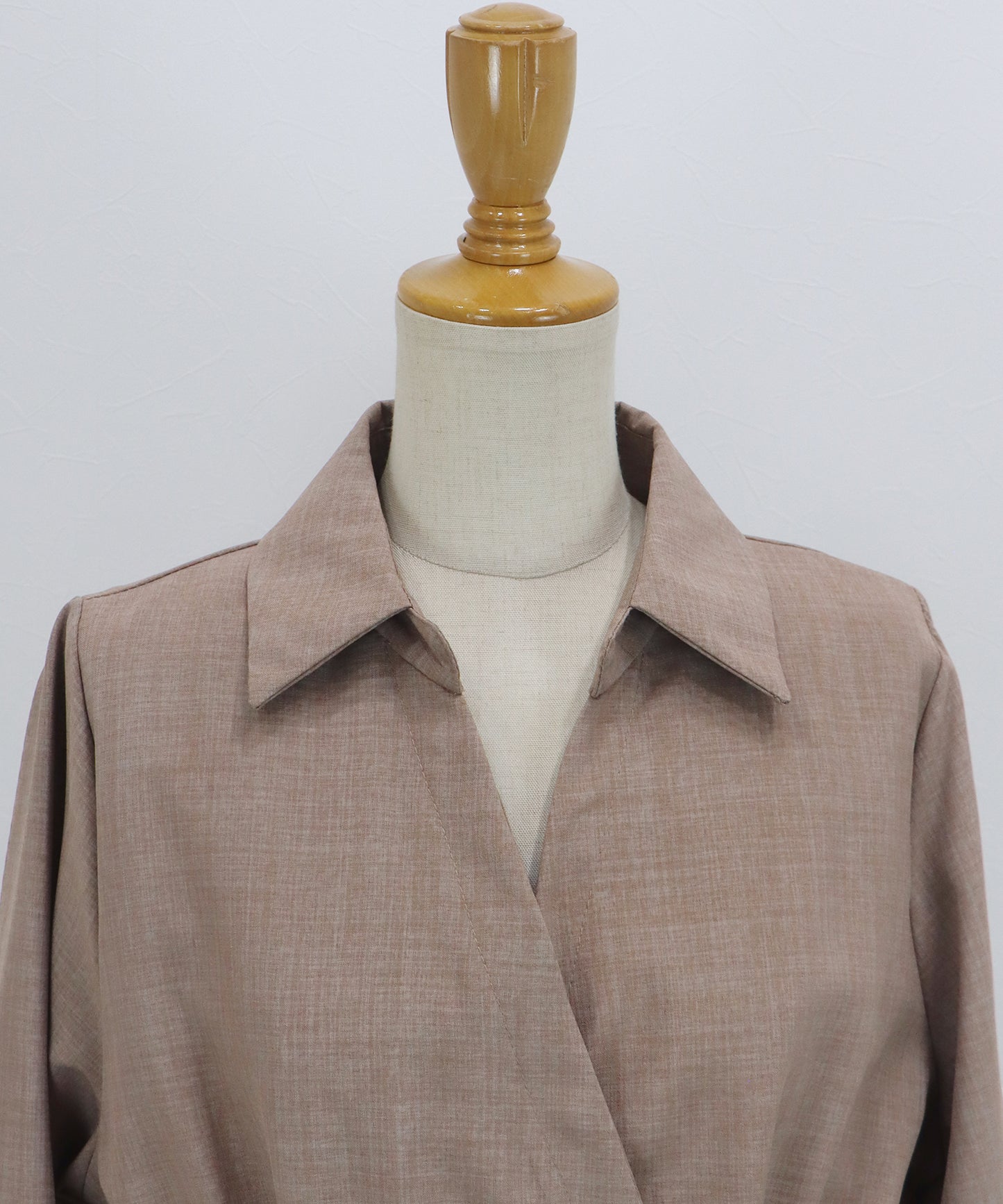 カシュクールシャツワンピース