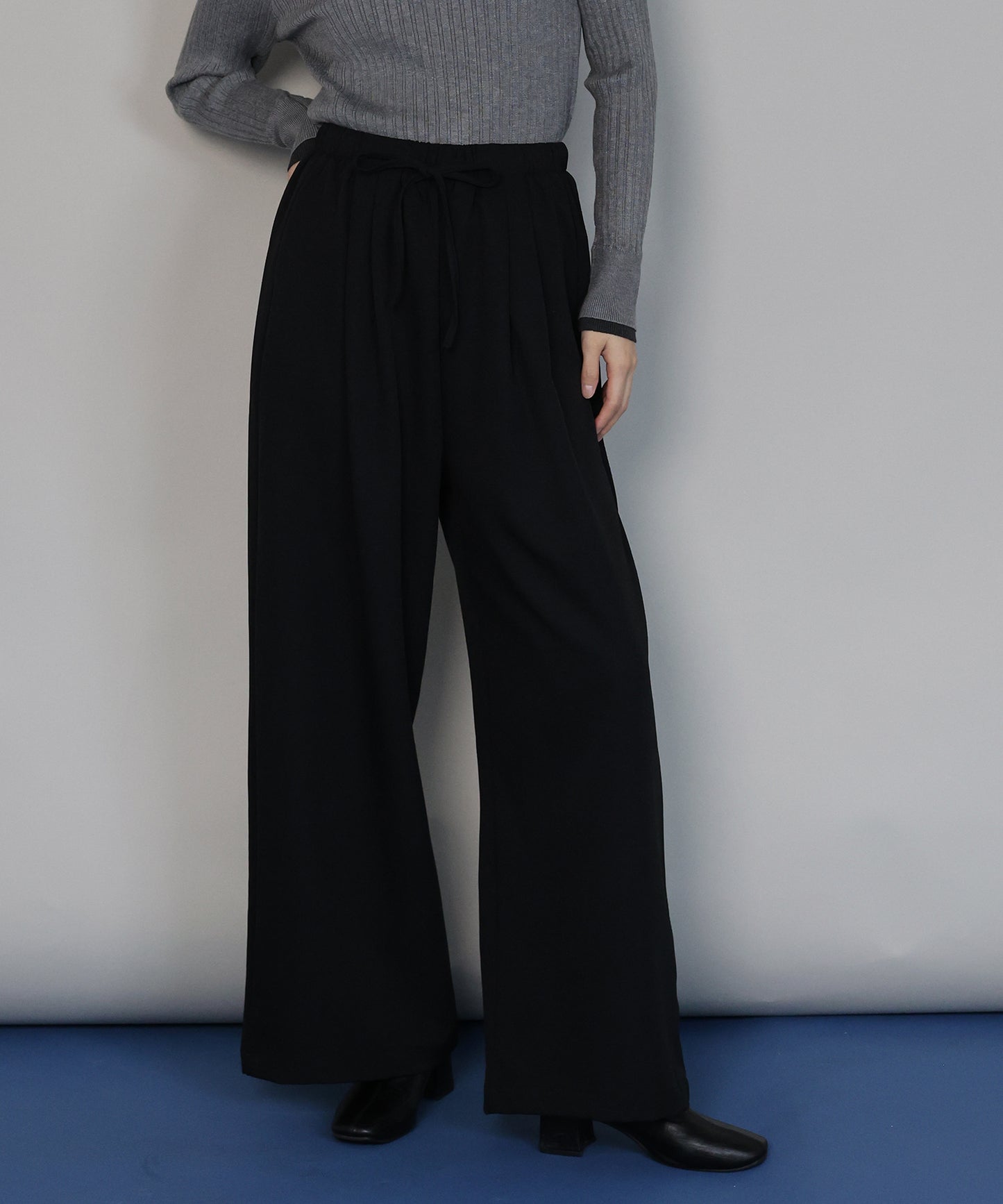 【TIME SALE】タックワイドイージーパンツ[ J by blue ]