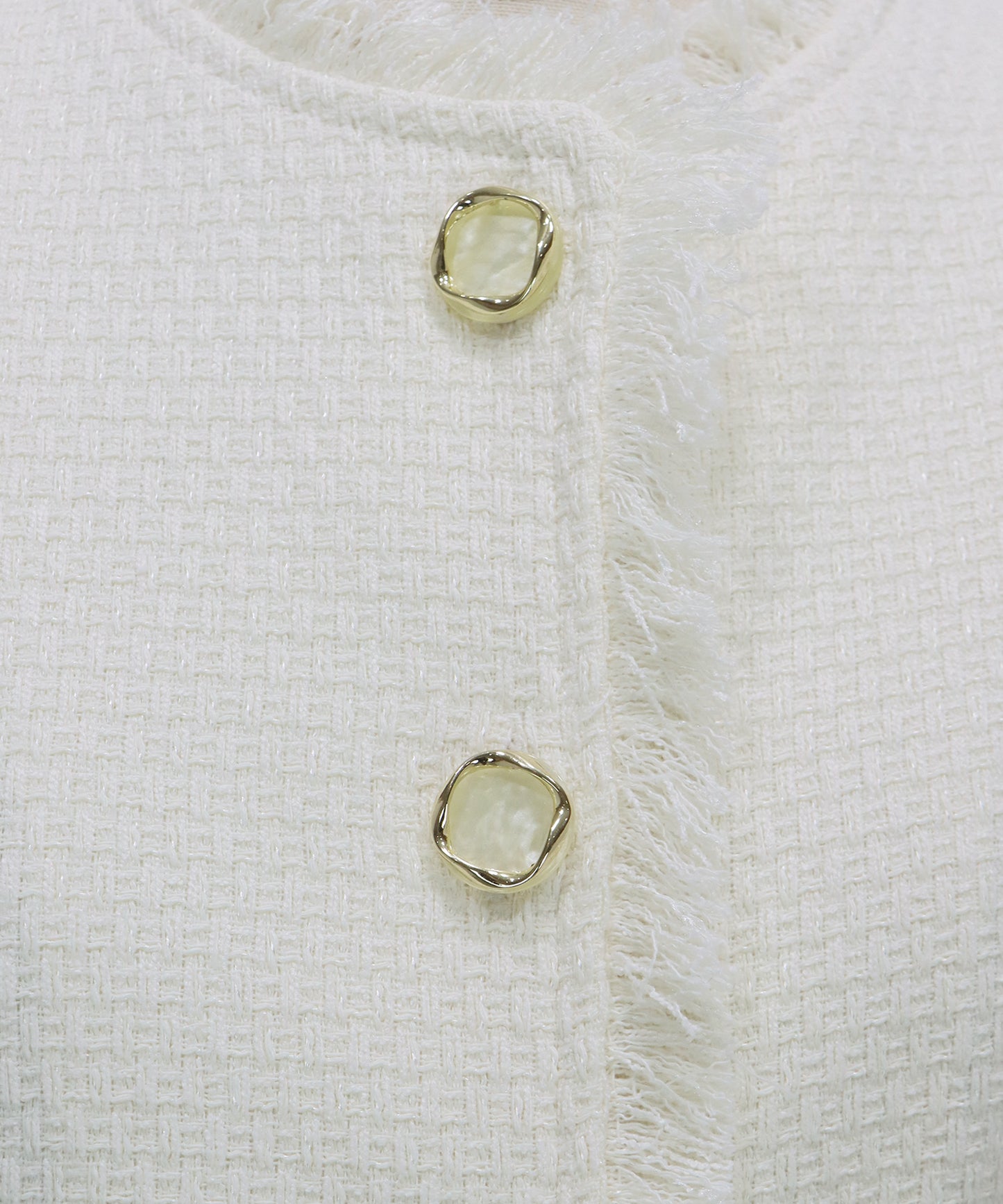 ツイードペプラムフォルムジレ