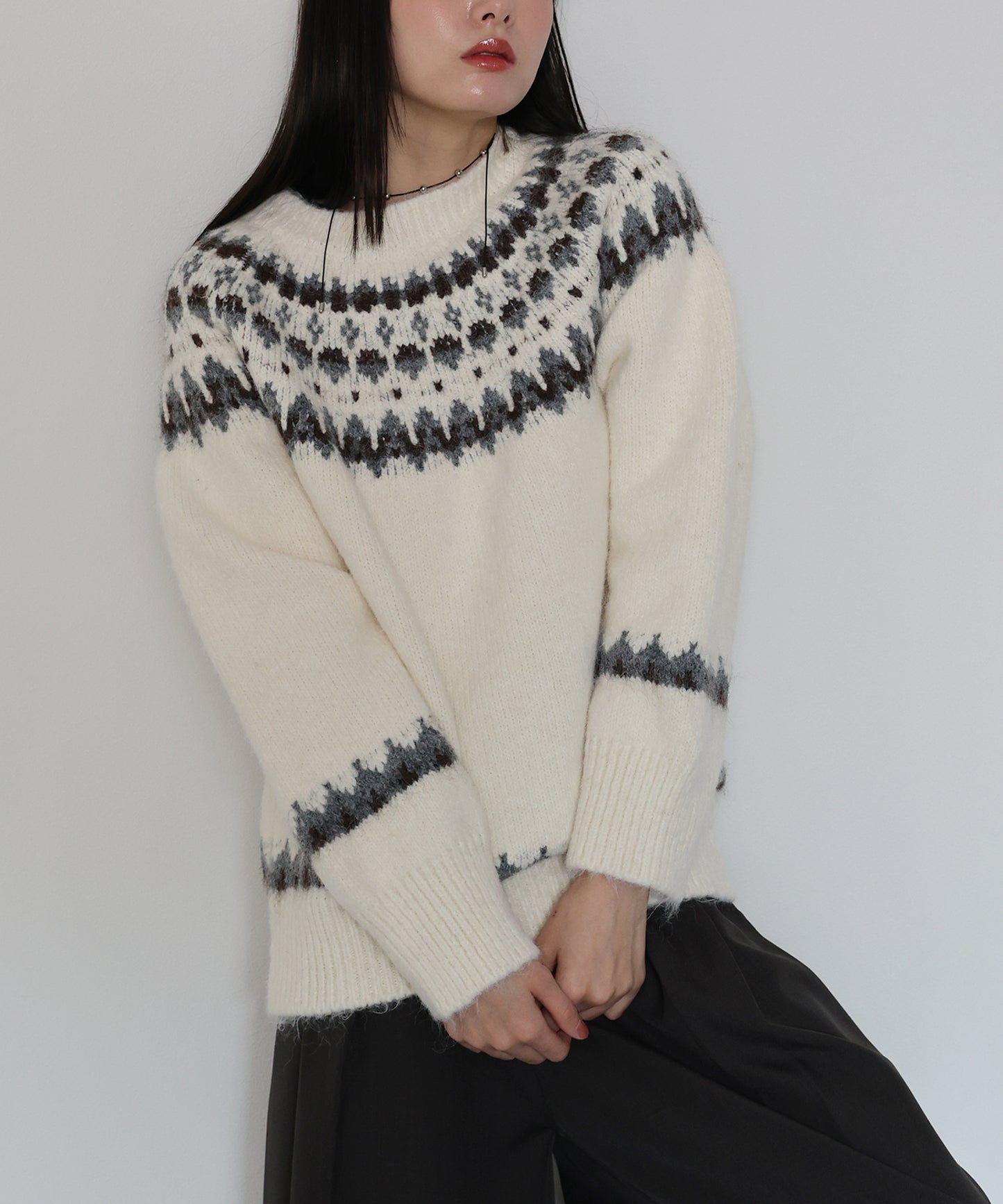 【早割5％OFF】アーガイルニット