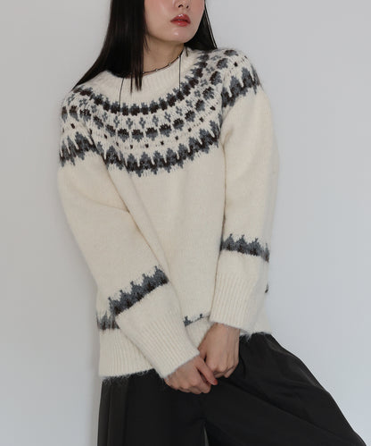 【早割5％OFF】アーガイルニット