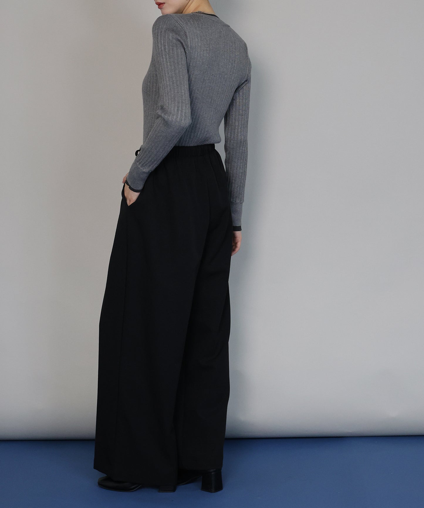 【TIME SALE】タックワイドイージーパンツ[ J by blue ]