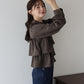 【早割5％OFF】フリルティアードピーチブラウス