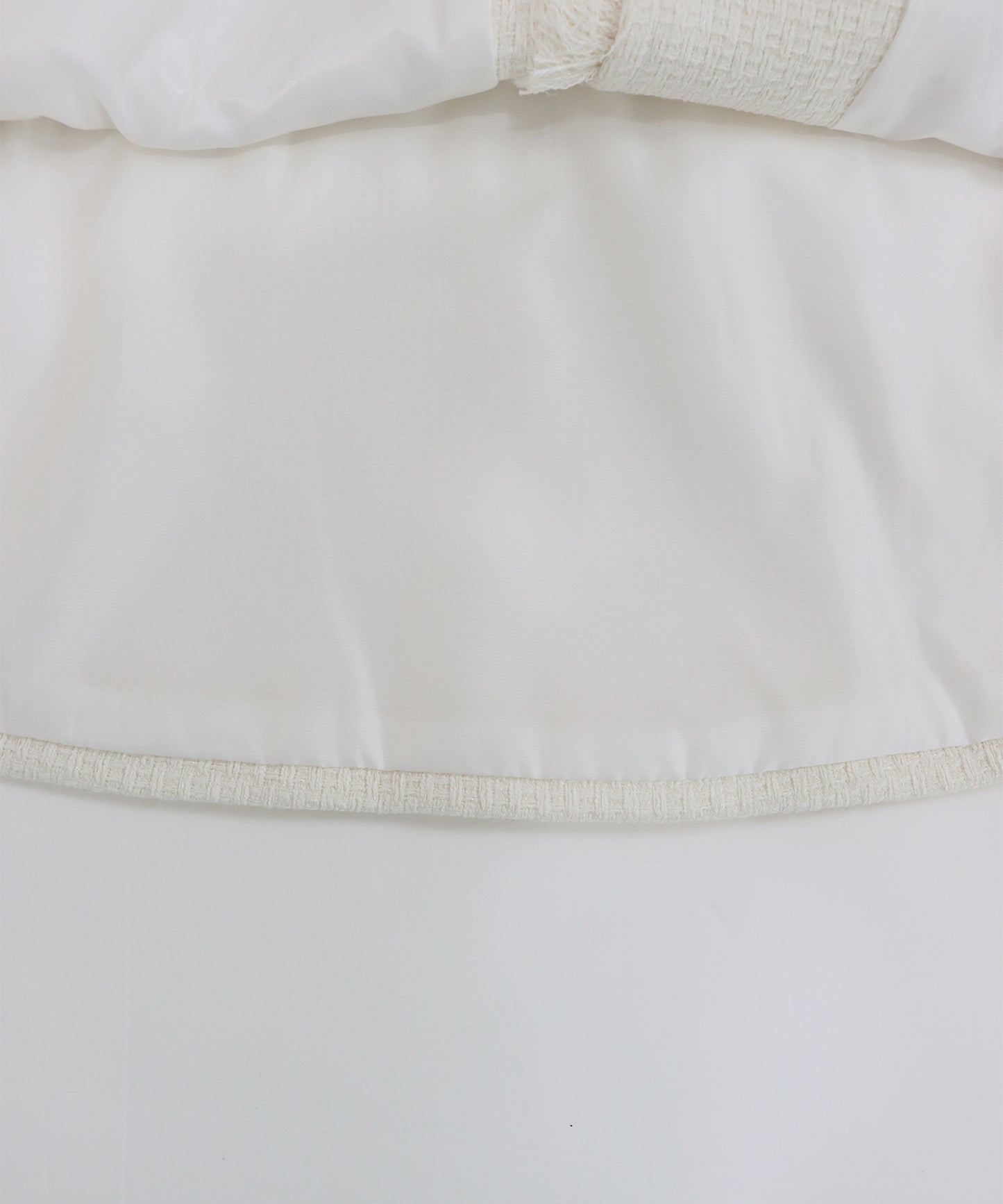 ツイードペプラムフォルムジレ