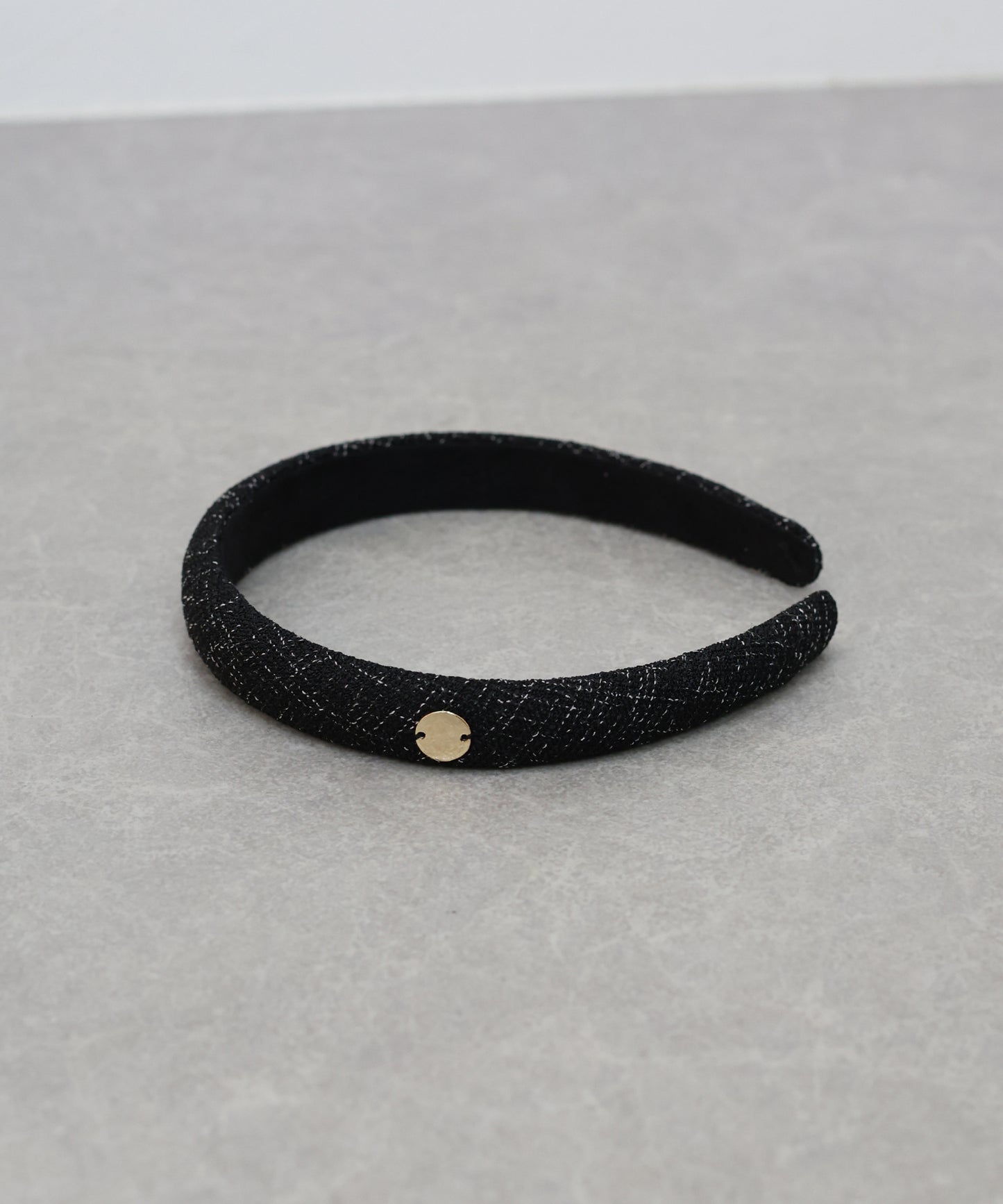 メタルモチーフツイードカチューシャ