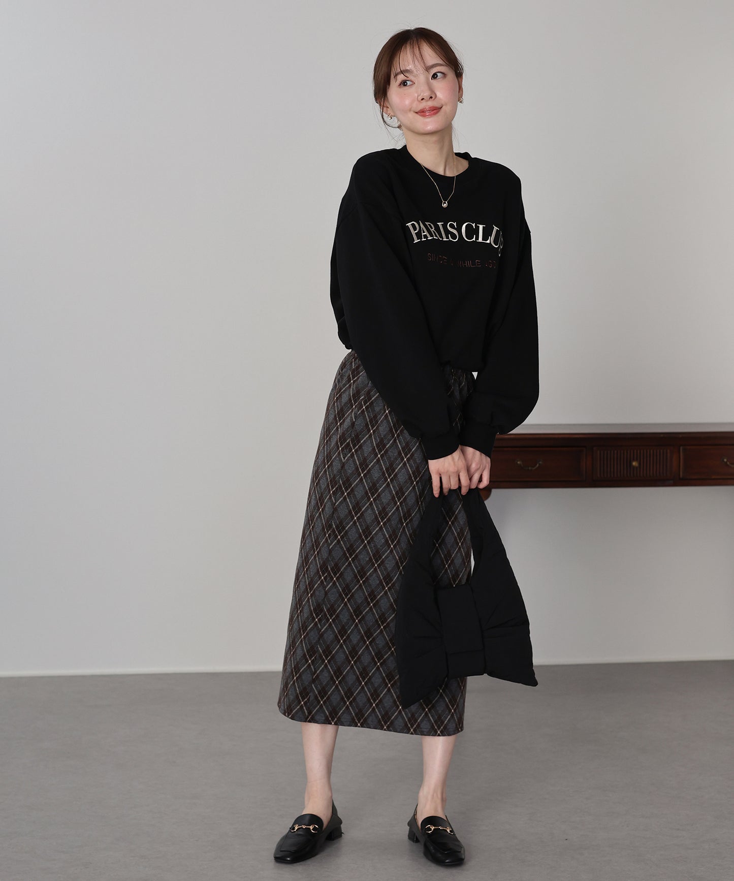 【早割5％OFF】ロゴ刺繍ドロストスウェット