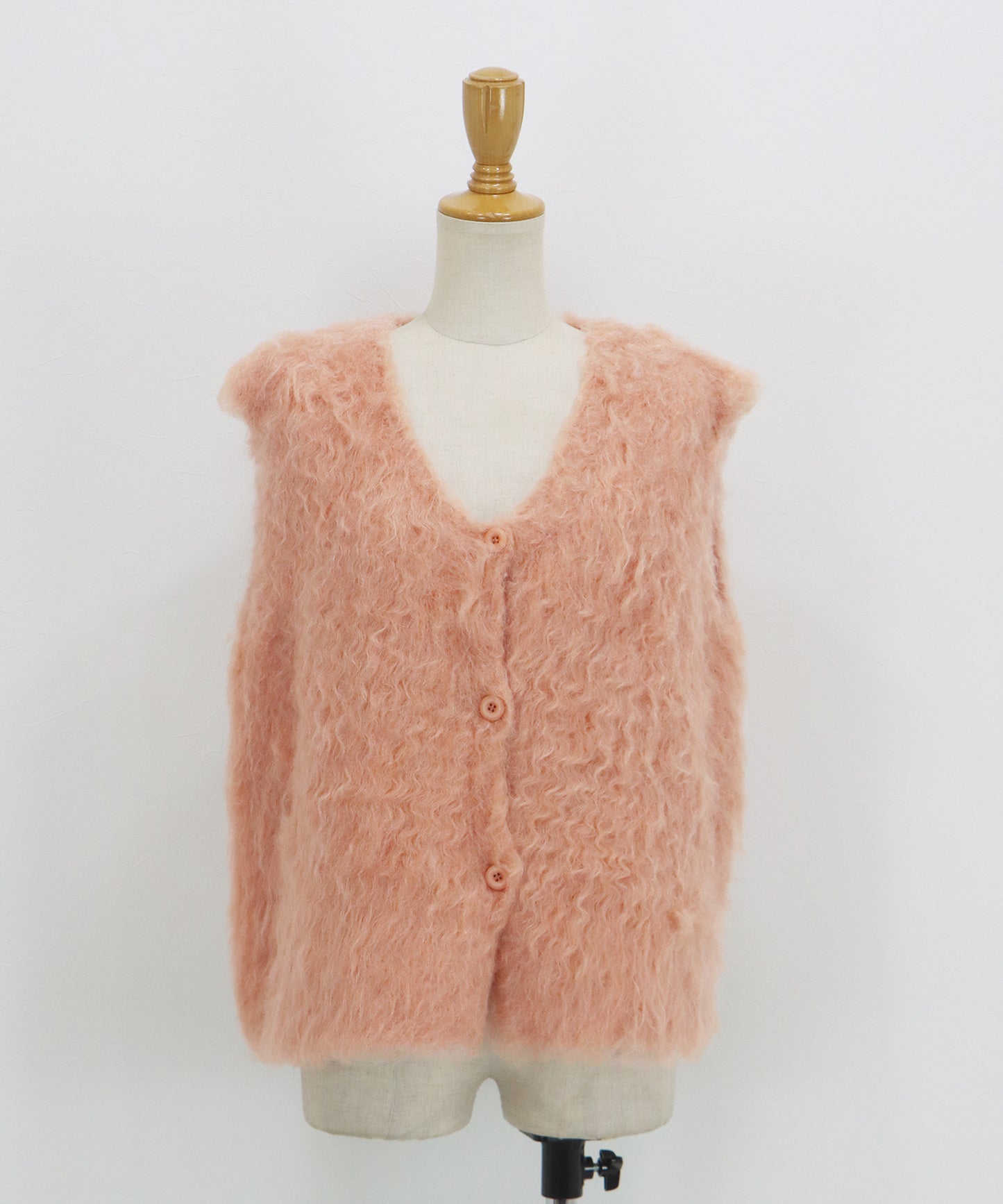 【早割5％OFF】プードルシャギーニットベスト