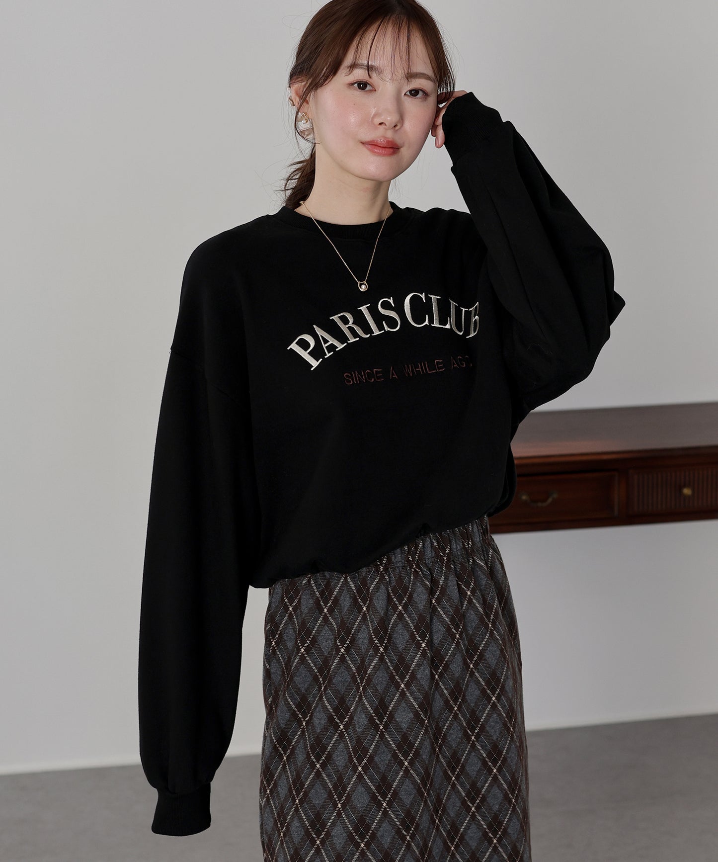 【早割5％OFF】ロゴ刺繍ドロストスウェット