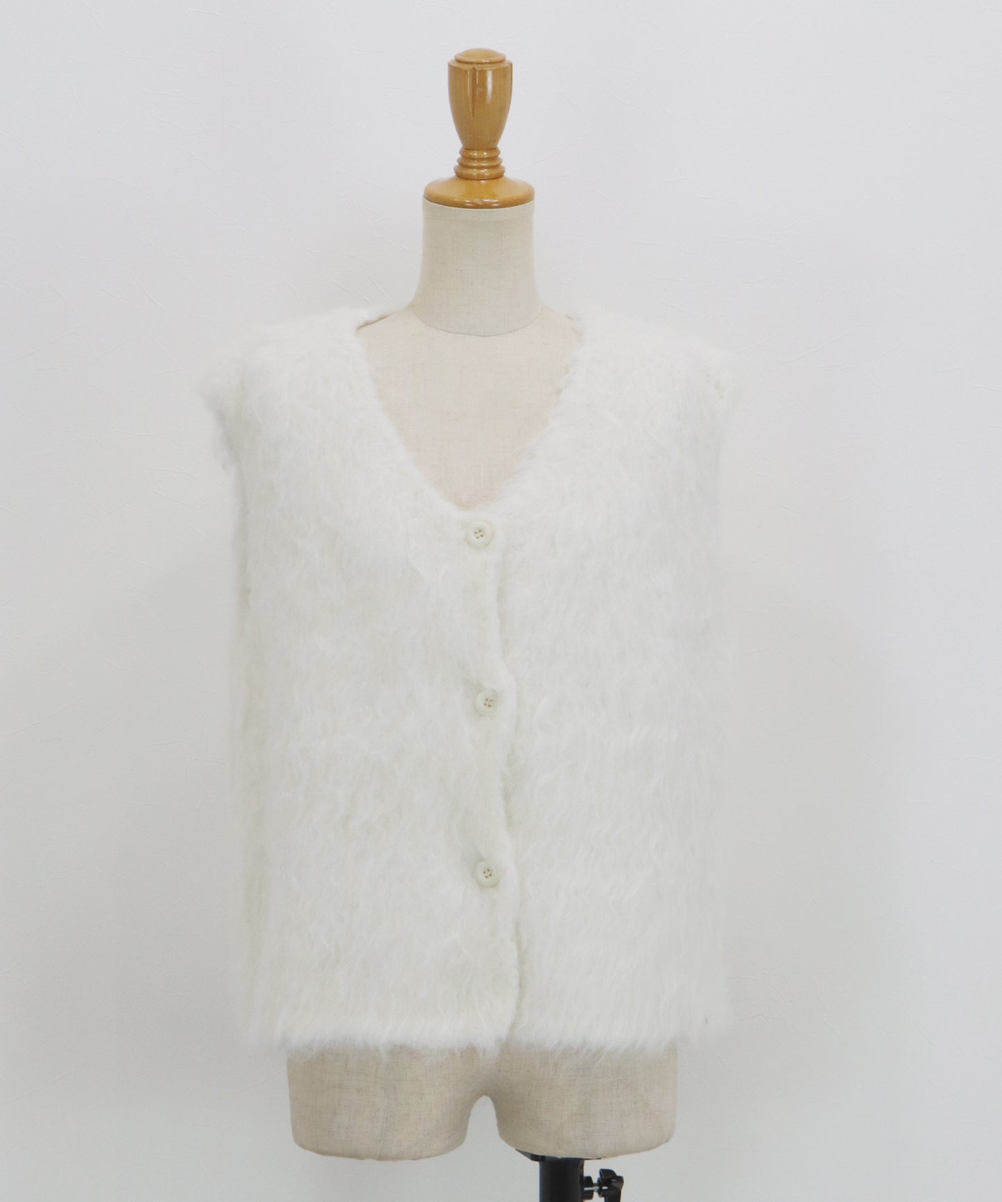 【早割5％OFF】プードルシャギーニットベスト