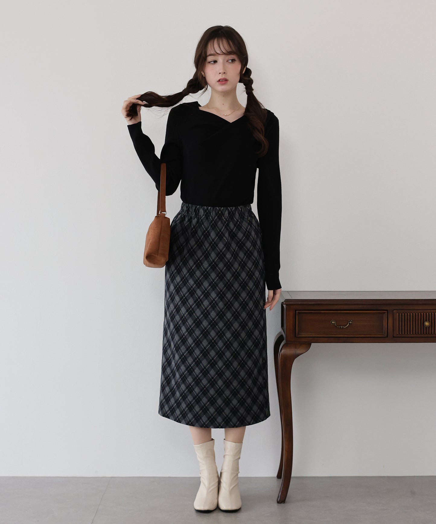 ドレープネックニット【ネコポス】