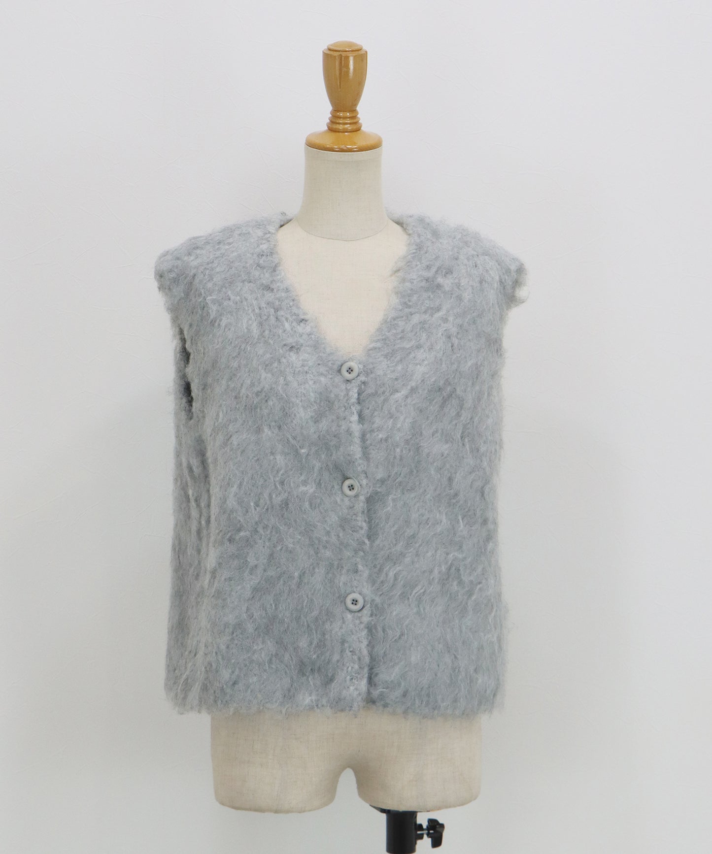 【早割5％OFF】プードルシャギーニットベスト