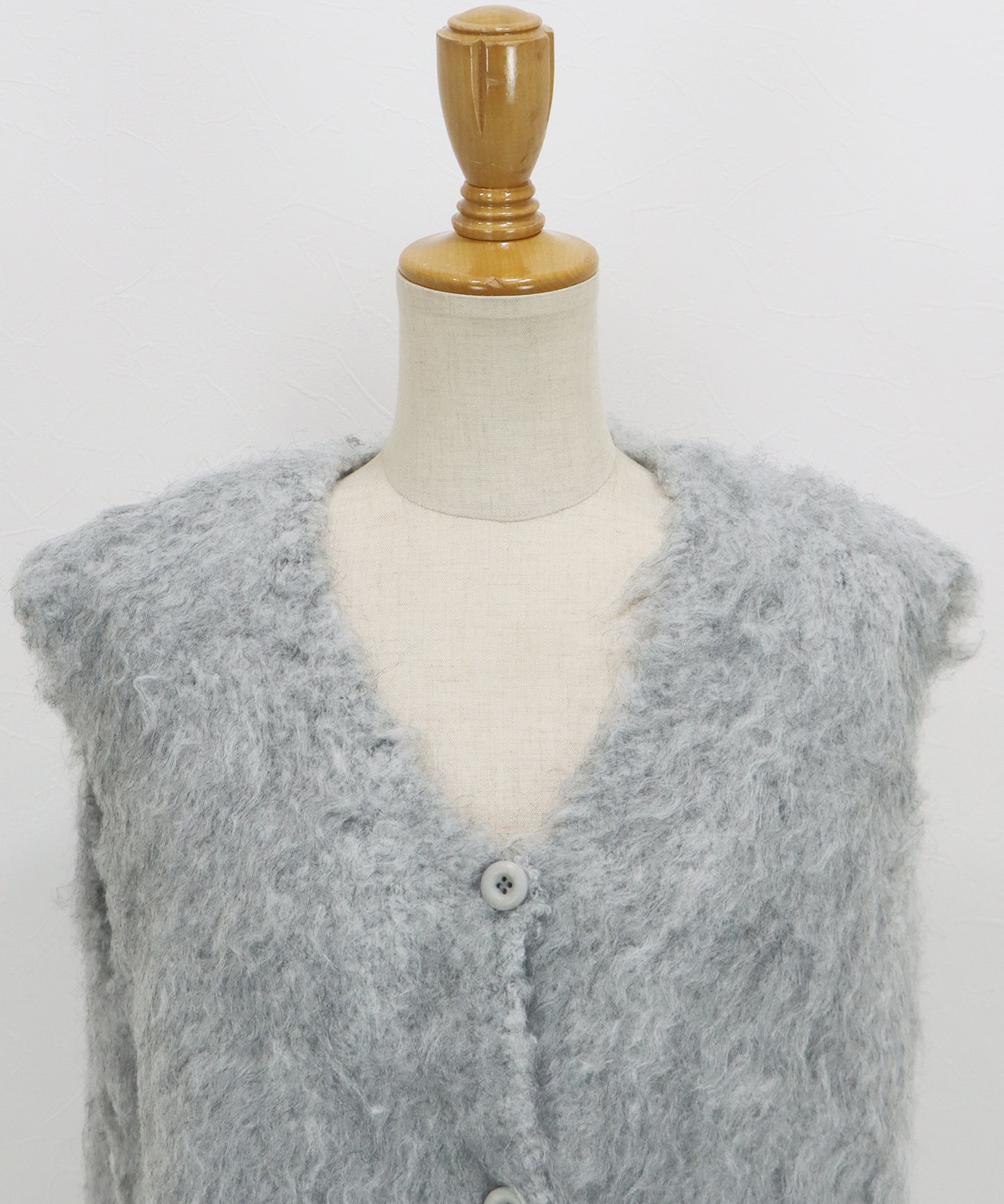 【早割5％OFF】プードルシャギーニットベスト