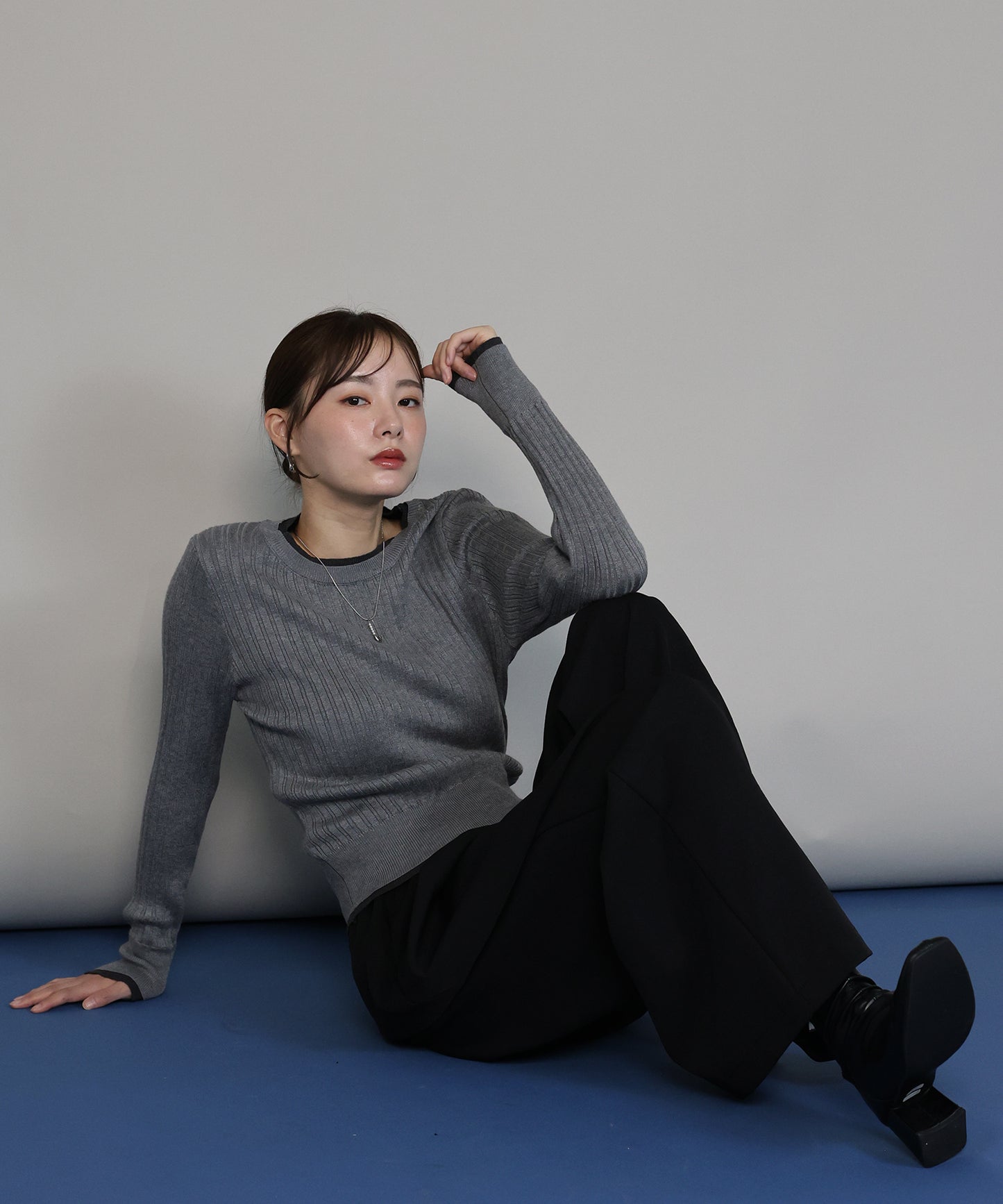 【TIME SALE】タックワイドイージーパンツ[ J by blue ]