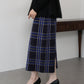 チェックニットタイトスカート