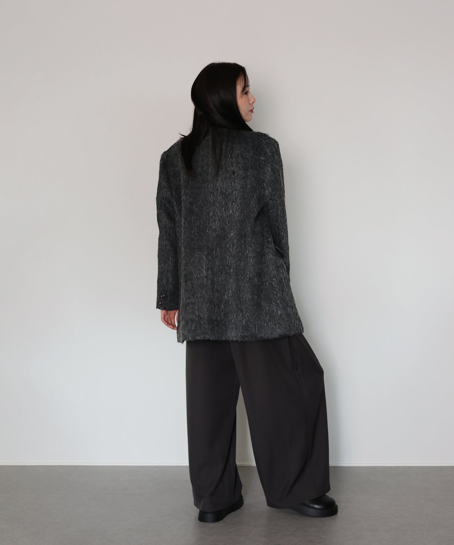 【SALE】[J by blue]シャギーハーフコート