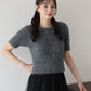 【早割5％OFF】ぽこぽこシャギー半袖ニット