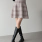 チェックニットミニマーメイドスカート