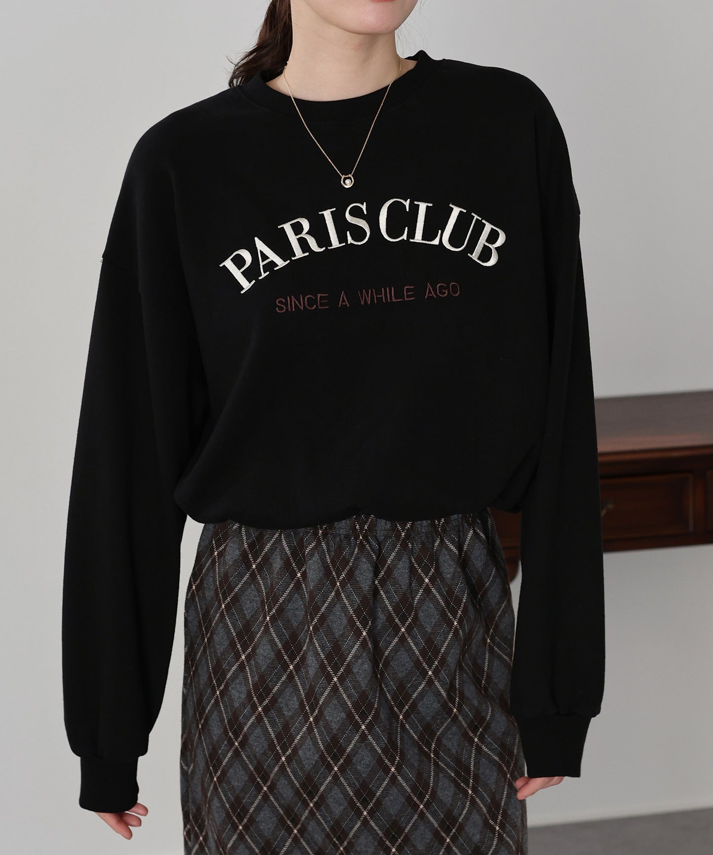 【早割5％OFF】ロゴ刺繍ドロストスウェット