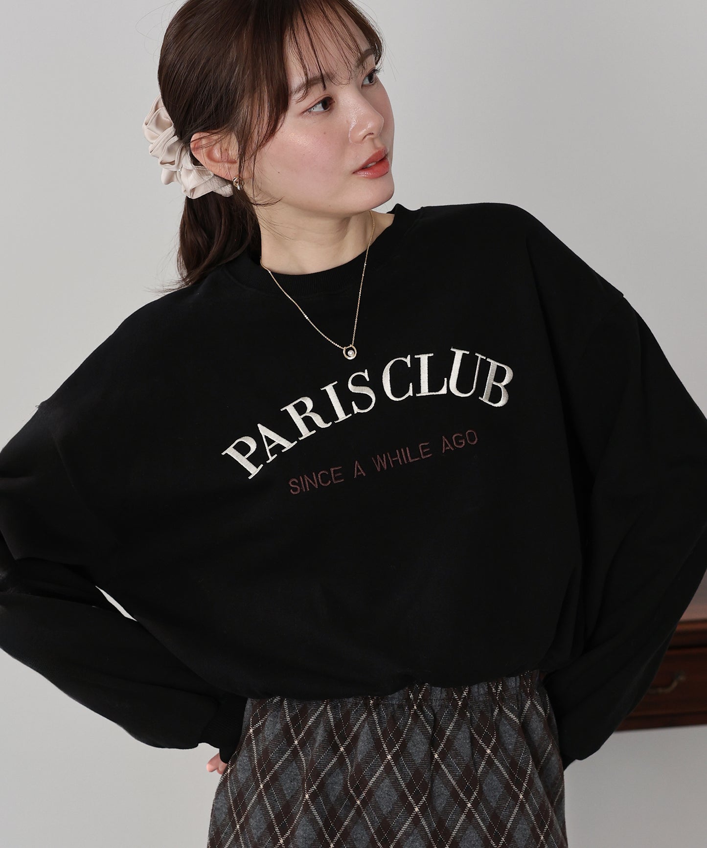 【早割5％OFF】ロゴ刺繍ドロストスウェット