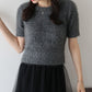 【早割5％OFF】ぽこぽこシャギー半袖ニット