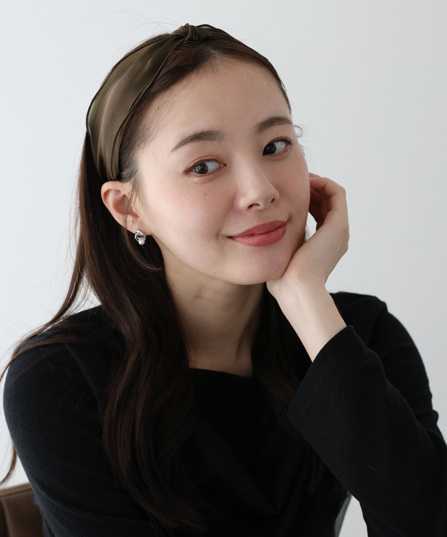 オーガンジーサテンカチューシャ