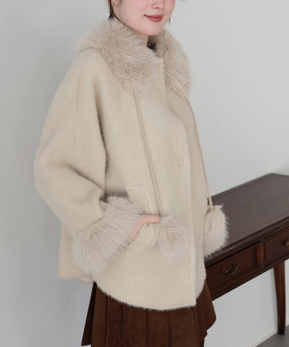 【早割5％OFF】ファーカラーショートコート