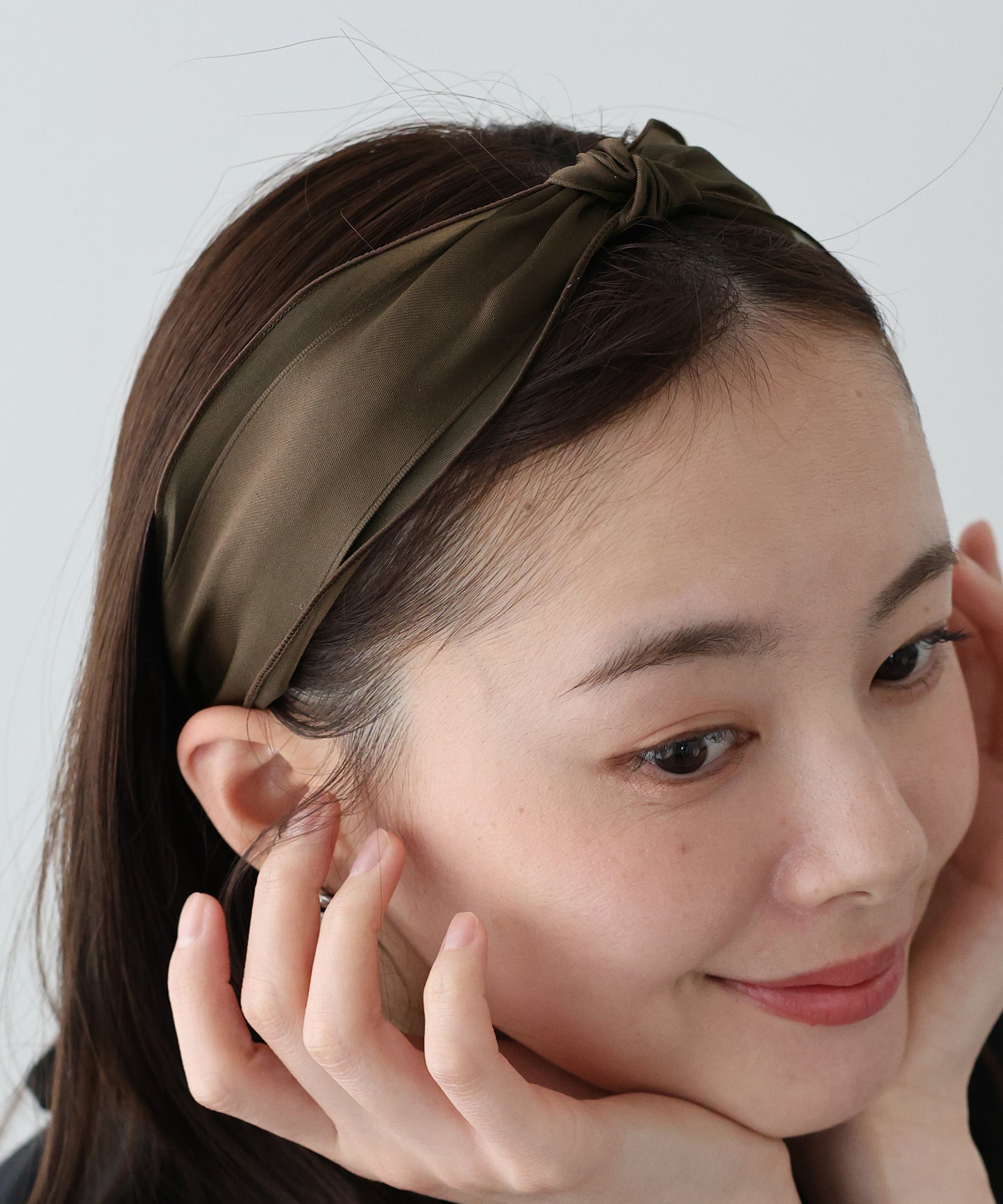 オーガンジーサテンカチューシャ