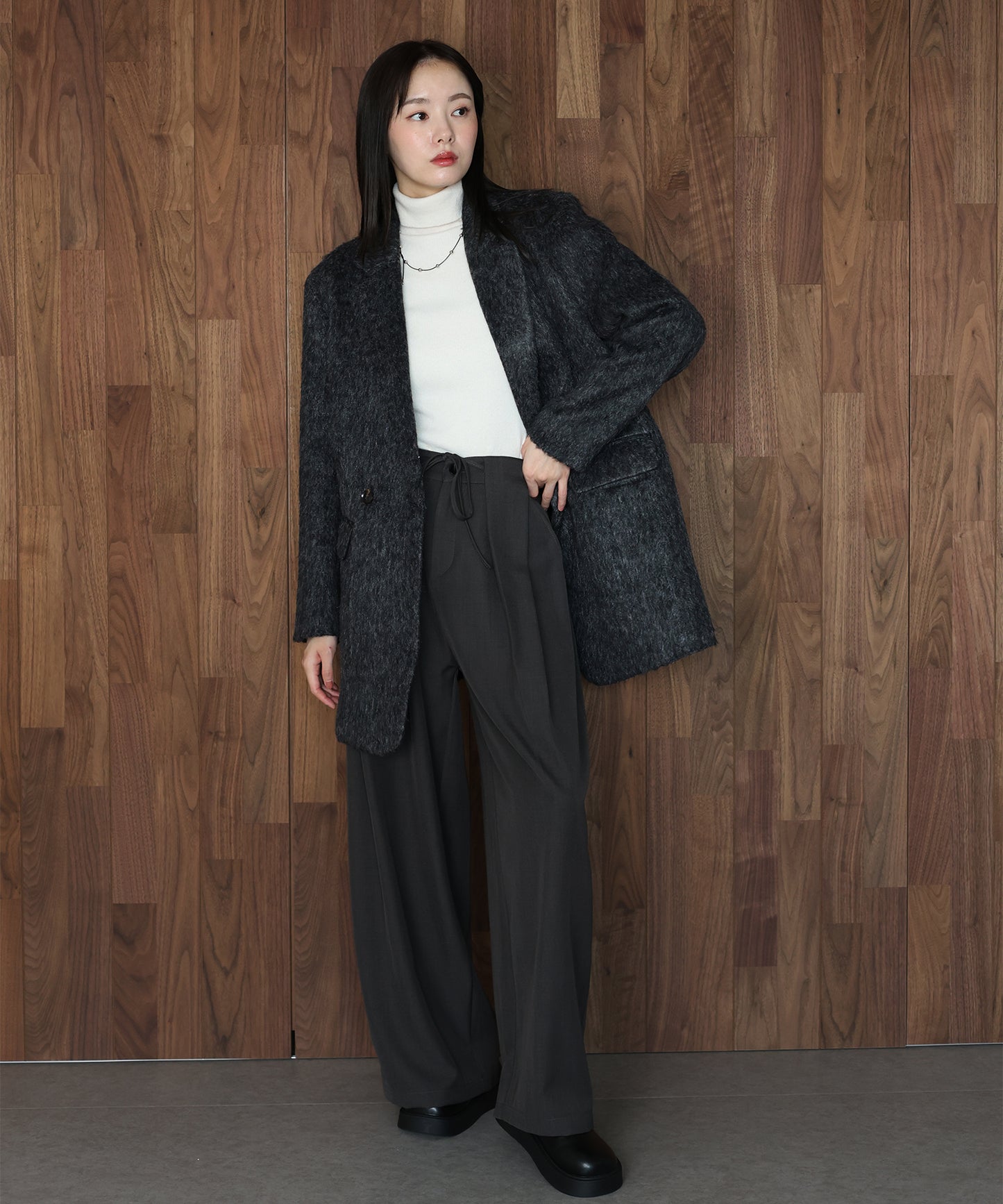 【早割5％OFF】[J by blue]シャギーハーフコート