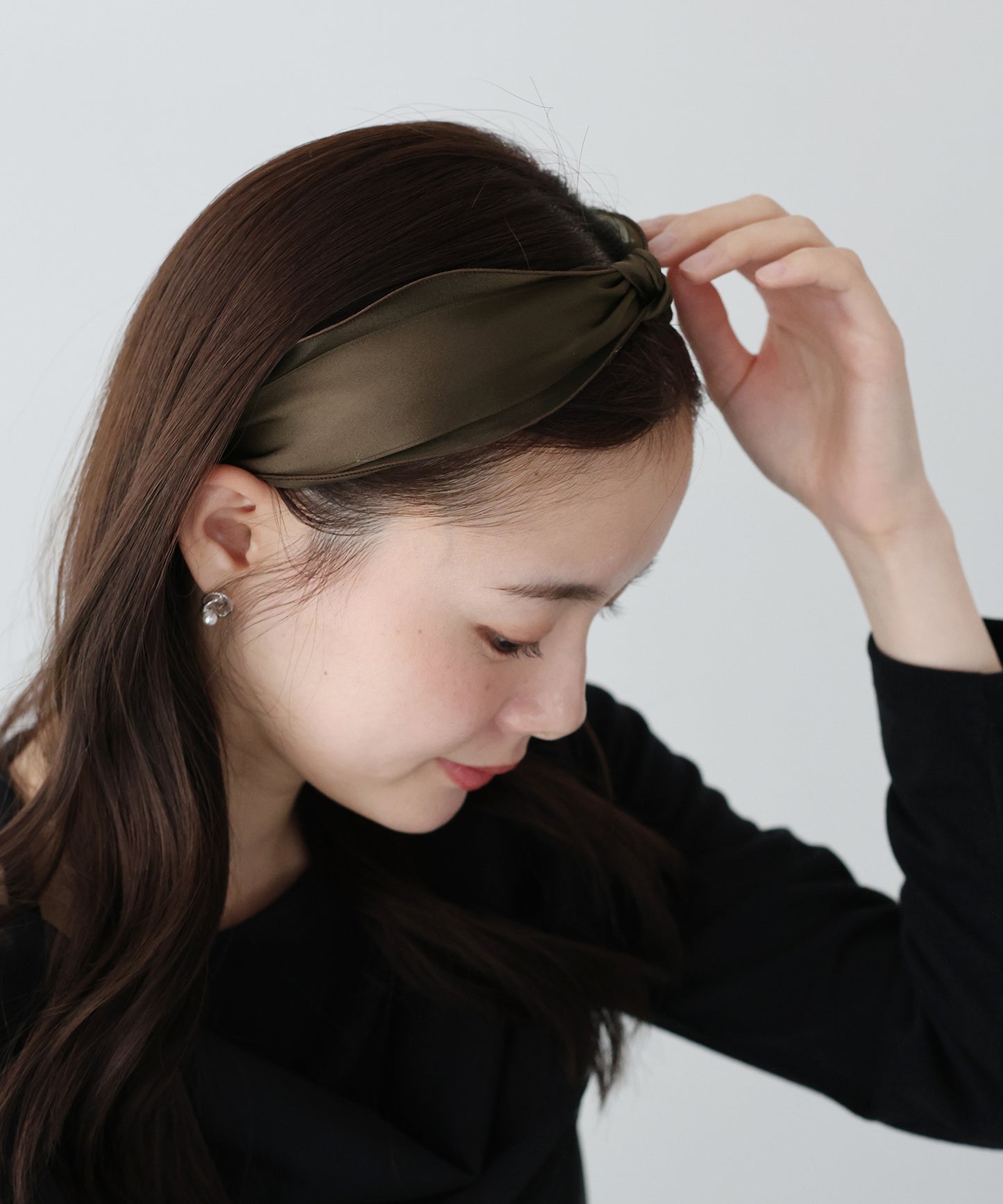 オーガンジーサテンカチューシャ