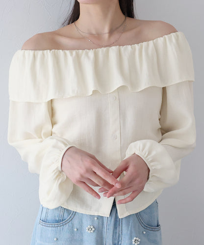 【SALE】2WAYオフショルブラウス