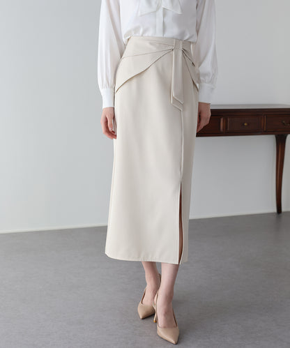 ウエストリボンタイトスカート