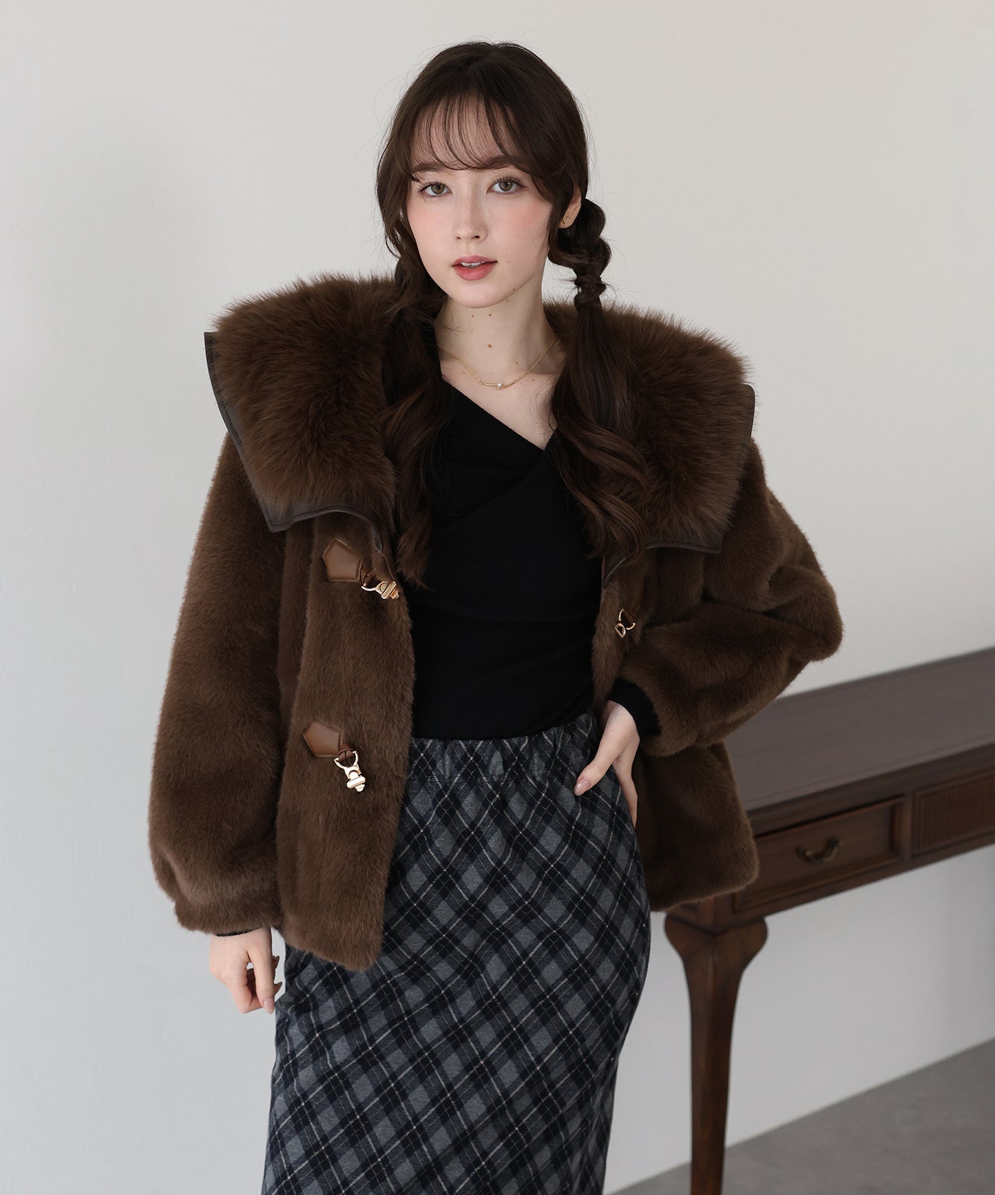 ドレープネックニット【ネコポス】