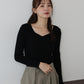 【早割5％OFF】ハートネックリブニット